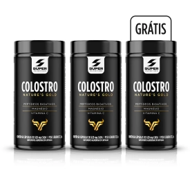 Compre 2 Leve 3 Super Colostro Peptídeos Bioativos, Magnésio e Vitamina C (60 cápsulas)